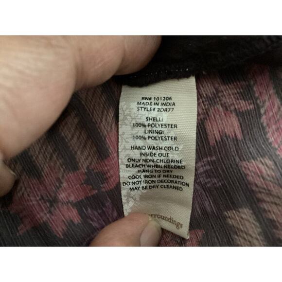 Soft Surroundings Style 2DR77 Boho Poncho Beaded Top L - Picture 6 of 6